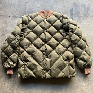 Vintage 60s 70s Eddie Bauer Premium Goose Down Quilted Puffer Jacket